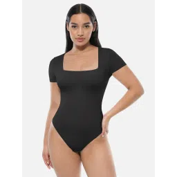 Shop The Edit Women Black Bodysuit image 1