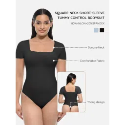Shop The Edit Women Black Bodysuit image 5