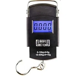 Shopcentre Digital Electronic Portable Balance Weighing Machine Scale For Luggage Weight With Fishing Metal Hook(50 kg/110lb) Black-picture-11
