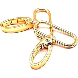 SHOPEE 2 PCS Lobster Clasp Swivel Snap 1 Inch Strap Clips Claw Lanyard Gold 44.45 mm Extra Large Hooks for Purse (1" Golden)-image-2