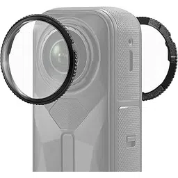 SHOPEE Lens Guard for Insta360 X5, Anti-Reflective Tempered Glass Lens Protector Cover for Insta 360 X5 Accessories, Scratch/Drop/Dust Proof, Twist-Lock Design, 2 pcs (Optical PC)-image-0