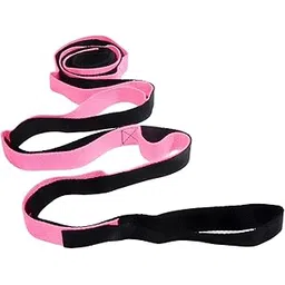 Shopfleet 9 Loop Options with Extra Safe Adjustable, Durable Delicate Texture - Best for Daily Stretching, Physical Therapy, Fitness -Yoga, Exercise, Gym, Dance (Pink)-picture-19