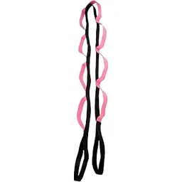 Shopfleet Yoga Strap for Stretching Hamstring Stretch Strap Yoga Belt with 9 Loops Stretching With Booklet Extra Thick Exercise for Workout Yoga Fitness (Pink)-picture-11