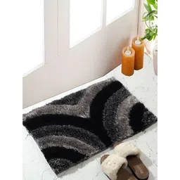 Shopgallery Black & Beige Geometric Printed Anti-skid Doormat-picture-13
