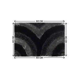 Shopgallery Black & Beige Geometric Printed Anti-skid Doormat image 3