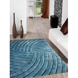Shopgallery Blue Geometric Anti-Skid  Carpet-picture-40