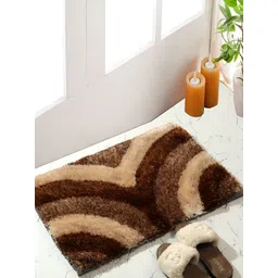 Shopgallery Brown Geometric Printed Anti-Skid Doormats-picture-16