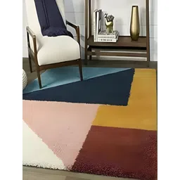 Shopgallery Pink Geometric Anti-Skid Carpet-picture-12