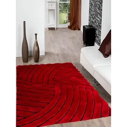 Shopgallery Red Geometric Anti-Skid Carpet-picture-22