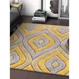 Shopgallery Yellow Geometric Anti-Skid Carpet-picture-13