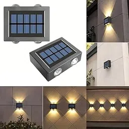 SHOPHOUSSES STREET Solar Wall Lights Small Fence Lights Solar Powered, Up Down 2 LED Porch Light, Luces Solares para Exteriores Garden Lights, Outdoor Solar Landscape Lights, Waterproof(Pack of 2)-picture-15