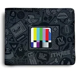 shopmantra Men's Wallet | Wallet For Men's | Wallet For Boy's | Peace Love Music Printed Pu Leather Wallet For Men's/Boy's (Tv Kills),Multi-picture-48