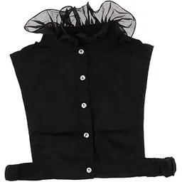 shopora Women Detachable Fake Collar Half Shirt Blouse False Faux Collar Tie Black | Womens Accessories | Other Womens Accessories-picture-40