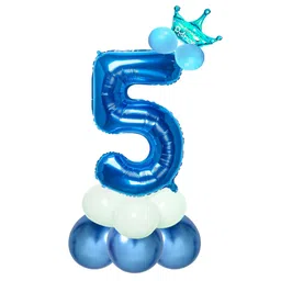 Shopperskart 5 Number Foil Balloon Blue - Pack of 13-picture-16