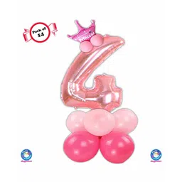 Shopperskart Fourth Birthday Balloon Decoration Kit Rose Gold - Pack of 14-picture-15