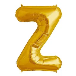 Shopperskart Helium Foil Balloon Z Shape - Golden-picture-18