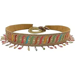 shoppingover Handmade embroidered Fabric Belt for Women-picture-31