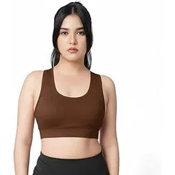 shoppy villa with sv logo Shoppy Villa - Sports Bras for Women | Gym Bras for Women Workout | Yoga, Camisole Bra, Lighty Padded Cup Bra with Full Coverage with Removable Pads-picture-46