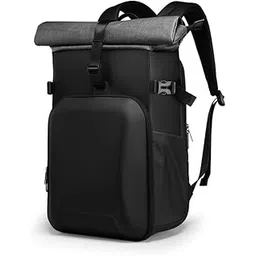 shopurb Rolltop Camera Backpack with 15.6 Inch Laptop Compartment, Expandable 20L-30L Camera Bag with Magnetic Buckle for DSLR Cameras Digital, Anti-Impact Photo Backpack-picture-29