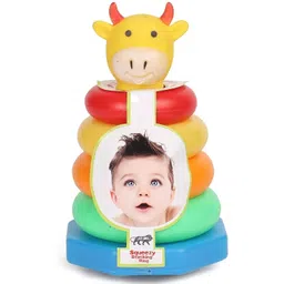 shopviashipping Squeezy Stacking Ring. The cow Head of The Ring is A SQEEZY ( multicolour )-picture-26