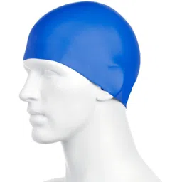 shopviashipping Unisex Silicone Swim Cap ! Swim Hat ! Swimming Cap (Blue,Medium) Swimming Cap-picture-27