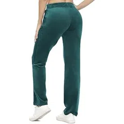 shopyidol Women's Pajama Pants Winter Bottom Loungewear Long Trousers Pants Casual Bottoms without Pockets Sleepwear/Palazzo (Free Size)(Green)-picture-42