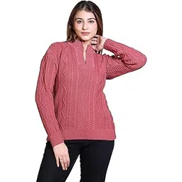 shoshi Semi Winter Wear/Light Winter Wear/Casual Wear/Outdoor Wear/Embroided Cotton Solid Sleeveless Women's Sweater (SC 005)-picture-32
