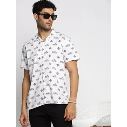 SHOWOFF Conversational Printed Premium Cotton Casual Shirt-picture-29