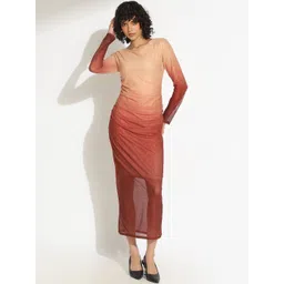 SHOWOFF Dyed Bodycon Midi Dress-picture-34