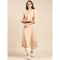 SHOWOFF Ethnic Motifs Printed Block Print Kurta-picture-32