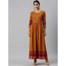 SHOWOFF Ethnic Motifs Printed Maxi Ethnic Dress-picture-33