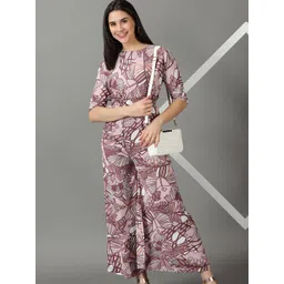 SHOWOFF Floral Printed Basic Jumpsuit With Smocking-picture-28