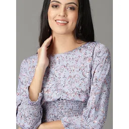 SHOWOFF Floral Printed Chiffon Dress image 2