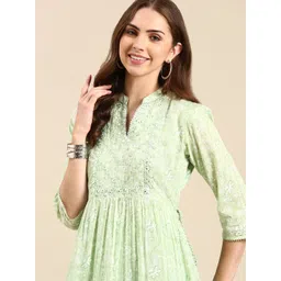SHOWOFF Floral Printed Tiering Anarkali Kurta-picture-33