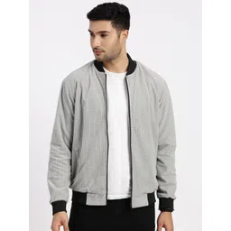 SHOWOFF Men Acrylic Windcheater Bomber Jacket-picture-33