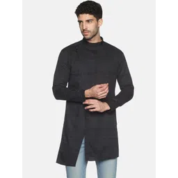 SHOWOFF Men Black Striped Kurta-picture-41