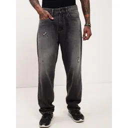 SHOWOFF Men Comfort Low-Rise Mildly Distressed Light Fade Acid Wash Jeans-picture-24