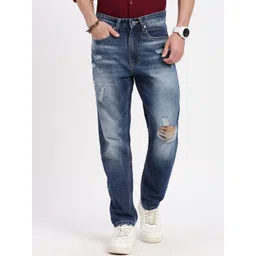 SHOWOFF Men Comfort Low-Rise Slash Knee Heavy Fade Acid Wash Jeans-picture-27