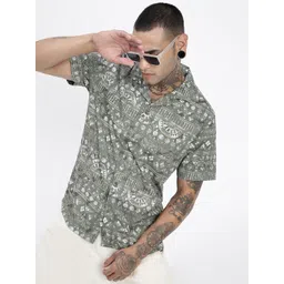 SHOWOFF Men Comfort Opaque Printed Casual Shirt-picture-24