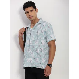 SHOWOFF Men Comfort Opaque Printed Casual Shirt-picture-19