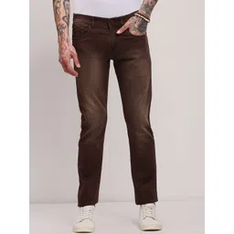 SHOWOFF Men Comfort Slim Fit Low-Rise Light Fade Acid Wash Jeans-picture-35