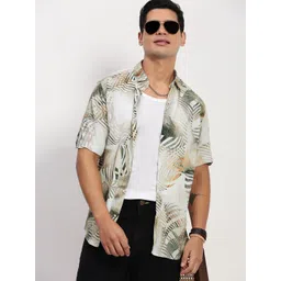 SHOWOFF Men Comfort Slim Fit Opaque Printed Casual Shirt-picture-23