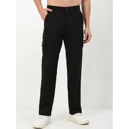 SHOWOFF Men Comfort Straight Fit Low-Rise Cargos Trousers-picture-21