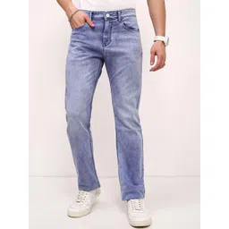 SHOWOFF Men Comfort Straight Fit Low-Rise Heavy Fade Acid Wash Stretchable Jeans-picture-34