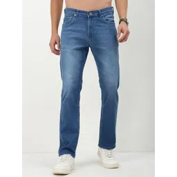 SHOWOFF Men Comfort Straight Fit Low-Rise Light Fade Acid Wash Stretchable Jeans-picture-35