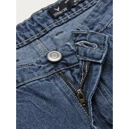 SHOWOFF Men Comfort Straight Fit Low-Rise Mildly Distressed Heavy Fade Acid Wash Jeans image 4