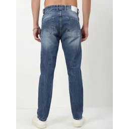 SHOWOFF Men Comfort Straight Fit Low-Rise Mildly Distressed Heavy Fade Acid Wash Jeans image 2