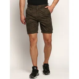 SHOWOFF Men Floral Printed Mid Rise Cotton Shorts-picture-34