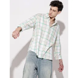 SHOWOFF Men Gingham Checked Casual Shirt-picture-28