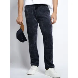 SHOWOFF Men Grey Relaxed Fit Cotton Regular Trousers-picture-36